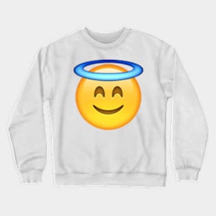 smiling-face-with-halo Crewneck Sweatshirt